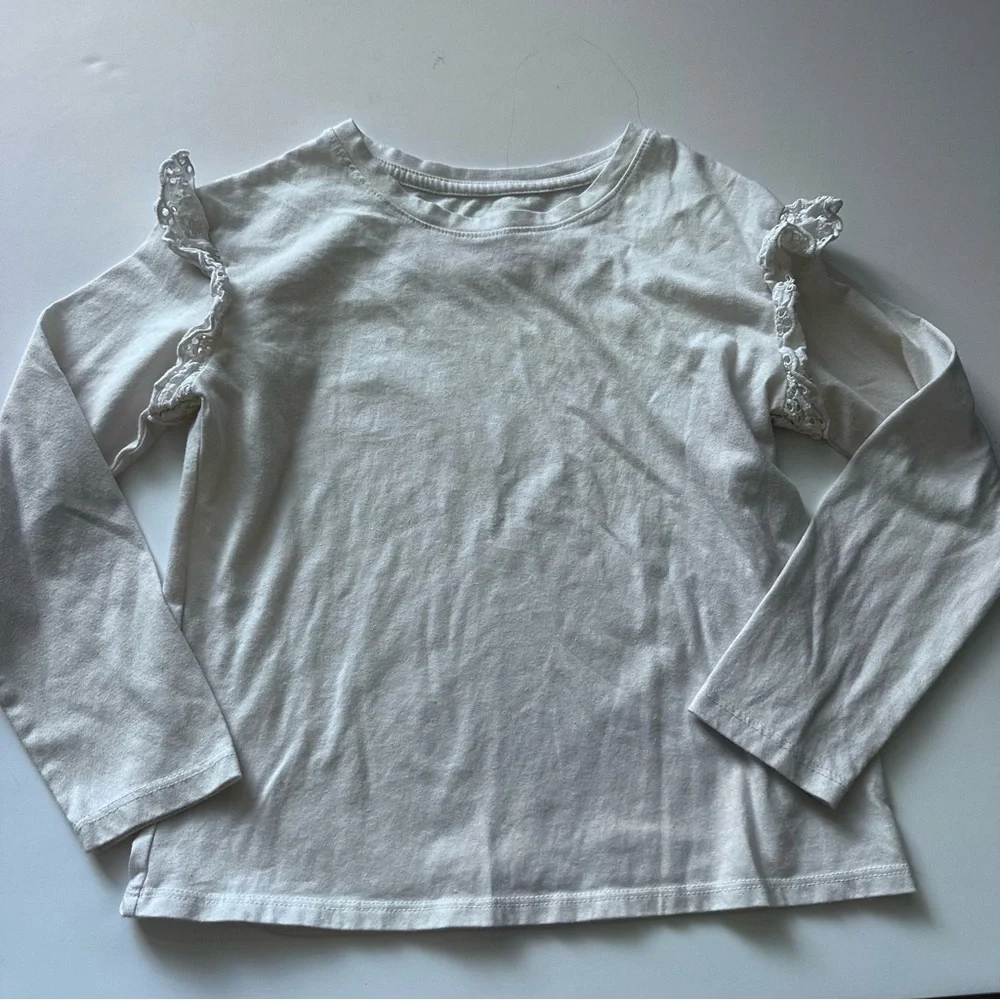 Cat & Jack Long Sleeve Eyelet T-Shirt